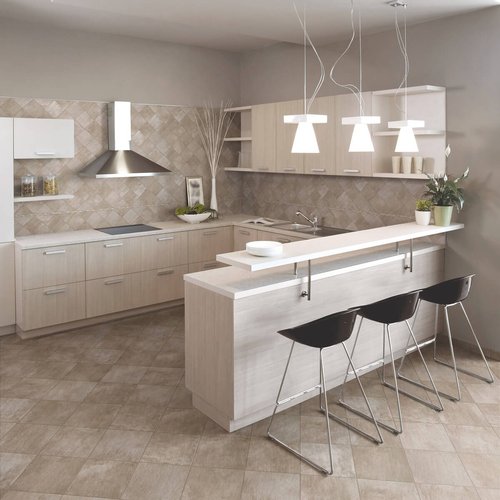 Contemporary-U-Shaped-Kitchen-Tile-Floor